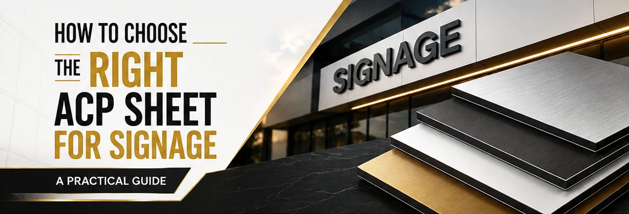 How to choose the right ACP sheet for signage - ALUCOSIGN guide