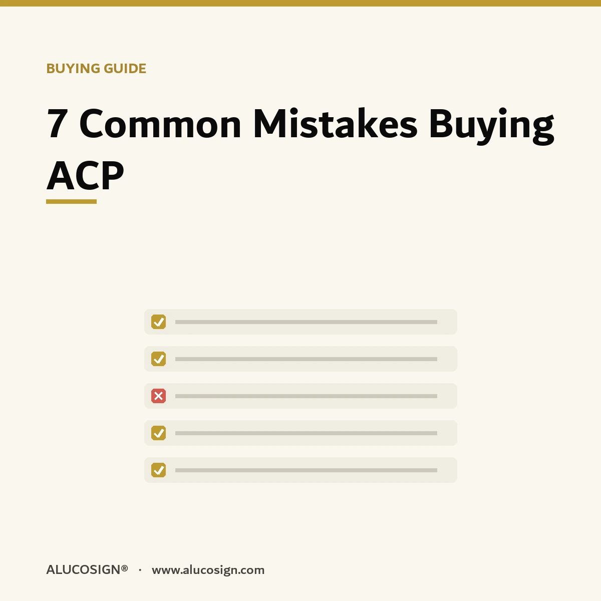 7 Common Mistakes When Buying Signage ACP